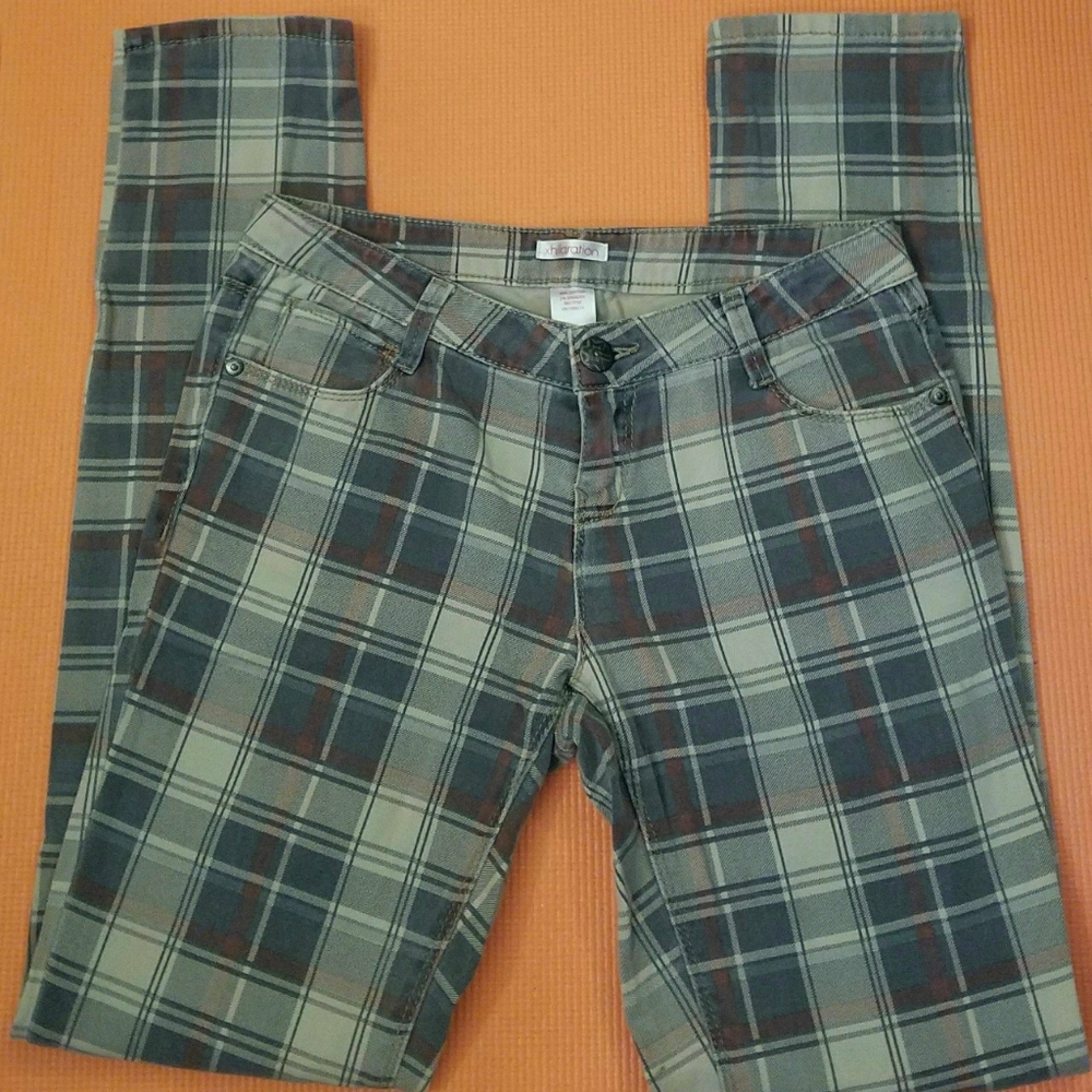 Y2K Plaid Skinnies